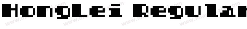 HongLei RegularTrueType字体转换